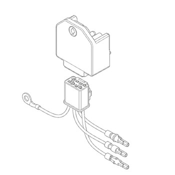 Honda 31710Z2E013 Rectifier Assembly Original Mower Part