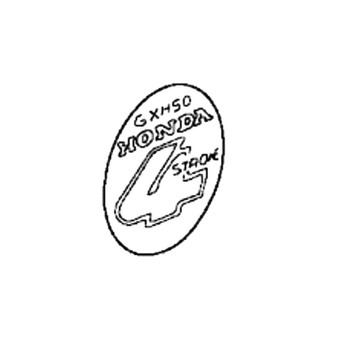 87521-ZM7-020 - Emblem (Gxh50) - Honda Original Part