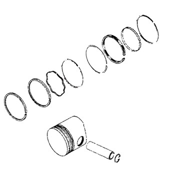 48 874 04-S - Kit; Piston With Ring Set .020 - Kohler Original Part