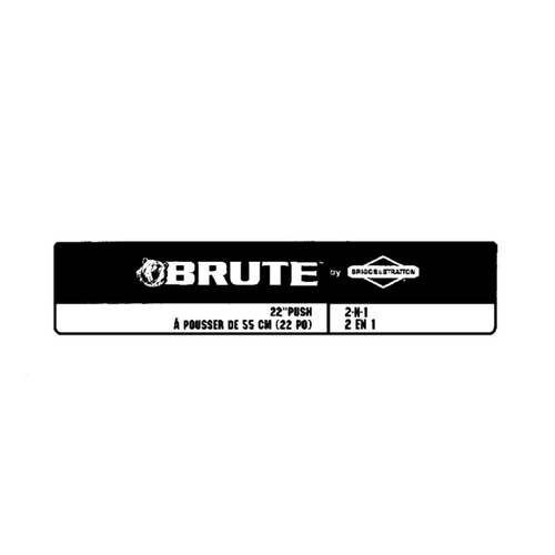 Briggs And Stratton 7102071Yp - Decal Brute Logo (Briggs Oem Part)