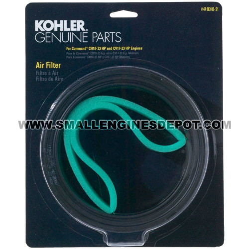 47 883 03-S1 - Kit: Air Filter/Pre-Cleaner - Kohler Original Part - Image 1