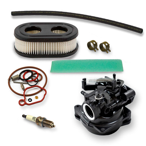 594058 Carburetor 593260 Air Filter 491055S Spark Plug Kit Foam Filter 595191 Line Fuel 791766 OEM