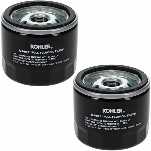 Kohler OEM Oil Filter 12 050 01-S For CH730 Engine (2 Pack)