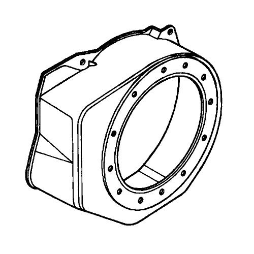 19610-ZE0-000ZE - Fan Cover (Gx120) Black - Honda Original Part