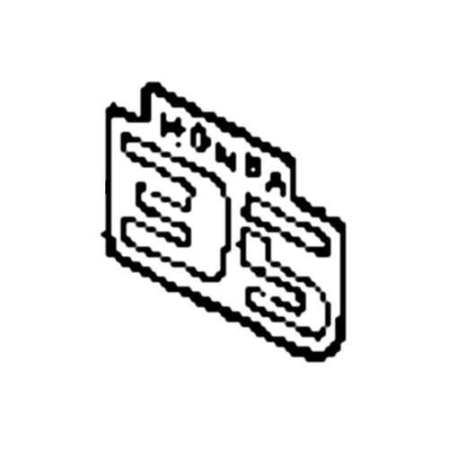 87121-ZV3-000 - Mark Rear - Honda Original Part