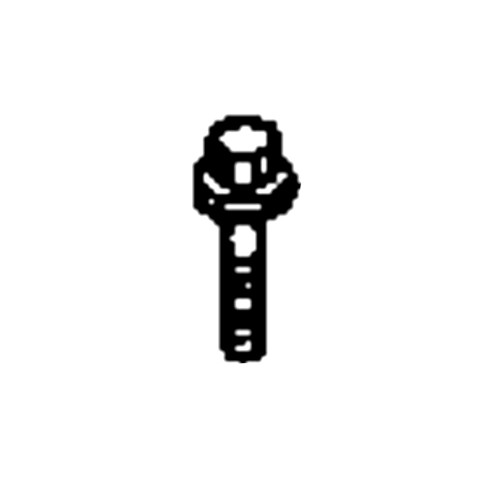 90170-ZW4-000 - Bolt Flange (10X45) - Honda Original Part ** SUPERSEDED TO 90170-ZW4-020 **