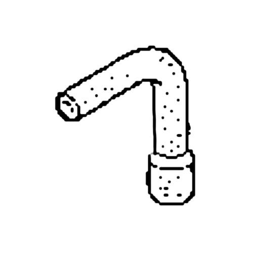 16198-ZY6-000 - Tube B Air Vent - Honda Original Part
