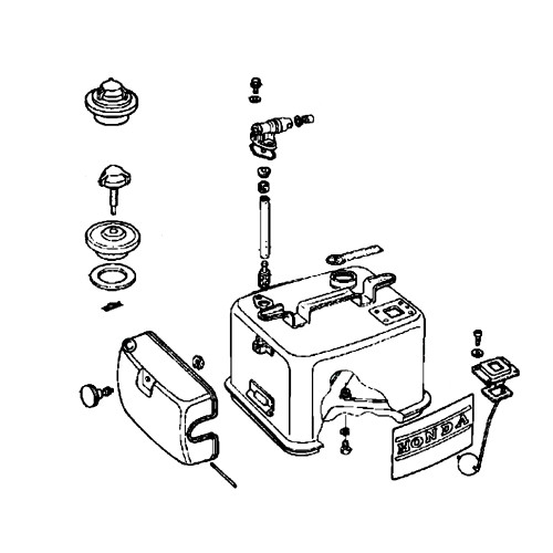 06175-881-000 - Tank Kit Fuel - Honda Original Part ** SUPERSEDED TO 50515-ZVD-000  **