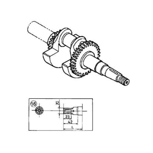 13310-ZK8-V00 - Crankshaft - Honda Original Part