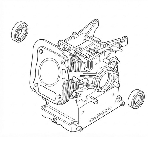 Honda 12000Z0VQ12 Cylinder Assembly Original Mower Part