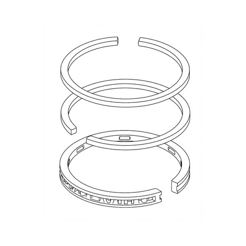 Honda 13012890010 Ring Set (Os 0.50) Original Mower Part
