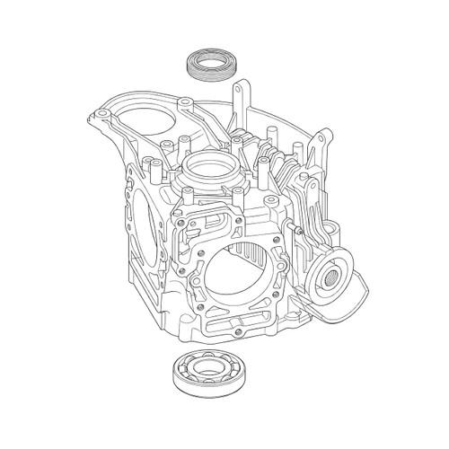 Honda 11100Z0A409 Crankcase (840) Original Mower Part