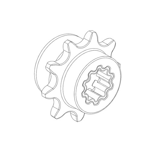 Honda 23110ZH7V90 Sprocket (14T) Original Mower Part