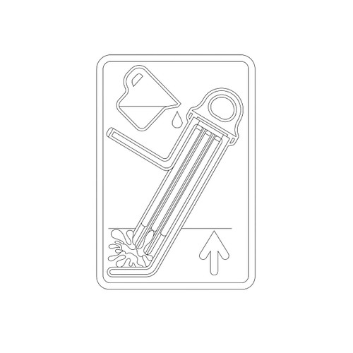 Honda 87594Z2E000 Mark Oil Caution Original Mower Part