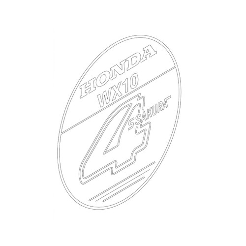 Honda 87521Z3EG40 Mark Emblem Original Mower Part