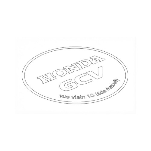 Honda 87101Z0L802 Mark (Gcv160) Original Mower Part