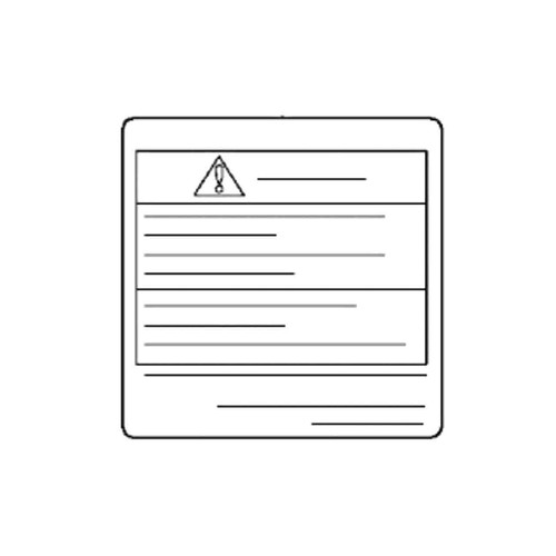 87516-Z6J-801 - Mark Oper Caution - Honda Original Part