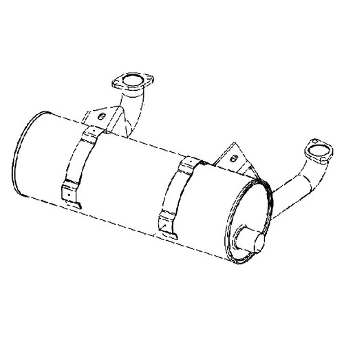 62 068 07-S - Kit: Muffler Vertical - Kohler Original Part - Image 1