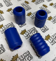 Royal Blue Delrin Slider Ends for Highway Peg  Crash Bars and Engine Guards Royal Blue Delrin Slider Ends for Highway Peg  Crash Bars and Engine Guards