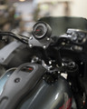 One-piece lower risers for 2025 Harley Low Rider S and ST – wrinkle black finish installed One-piece lower risers for 2025 Harley Low Rider S and ST – wrinkle black finish installed