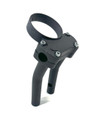 Harley FXBB risers – one-piece lower clamp, 1-1/4" uprights with gauge mount