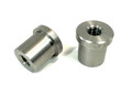 STEPPED HANDLEBAR BUNG WELD IN FLANGED TOP HAT 1/2" X 13 THREAD STANDOFF