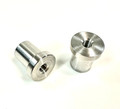 1/4-20 aluminum blind threaded bung for fuel or oil tanks – 6061 stepped design