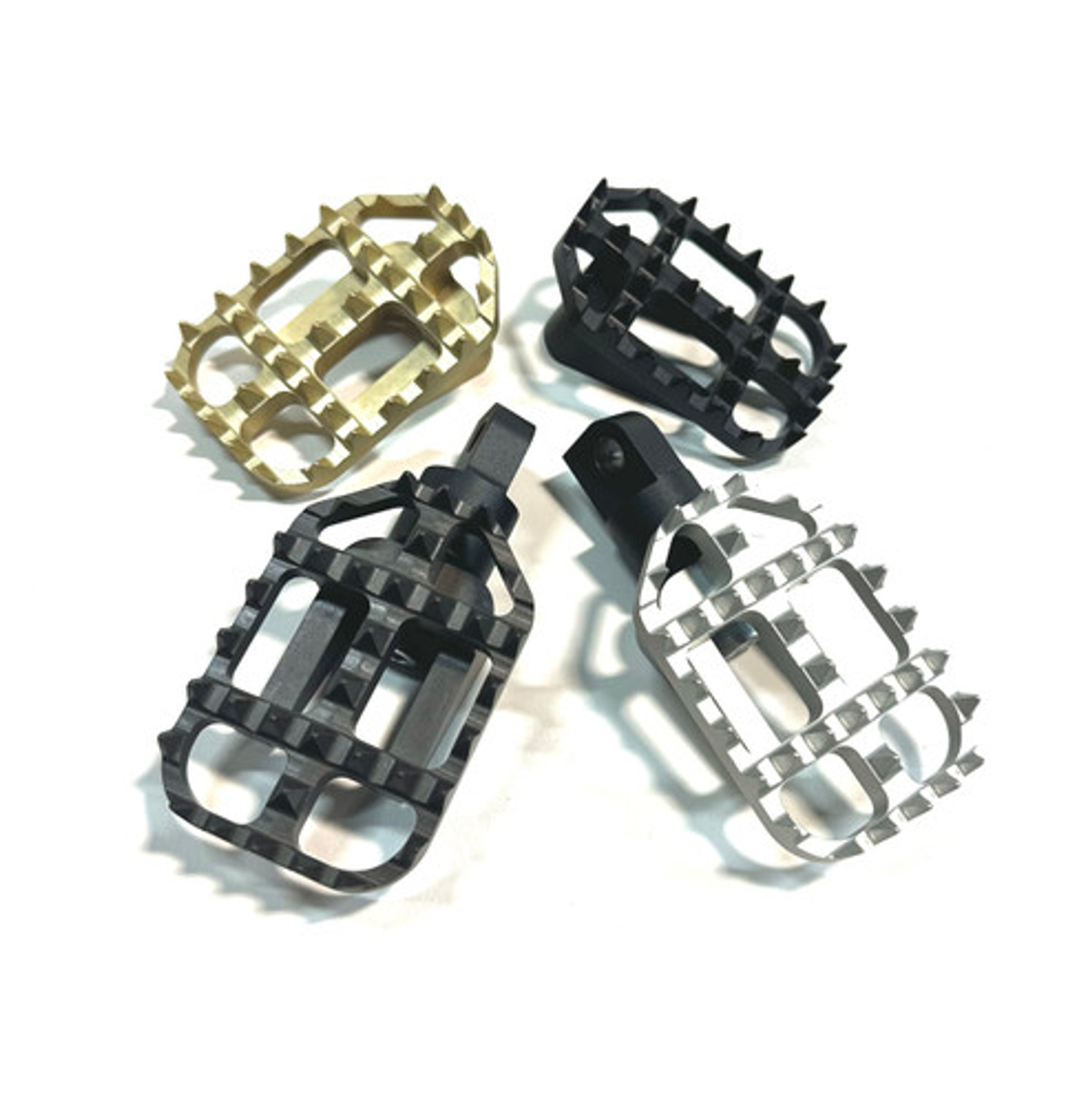 Grabber MX Foot Pegs for Harley Dyna, Sportster, FXR & More