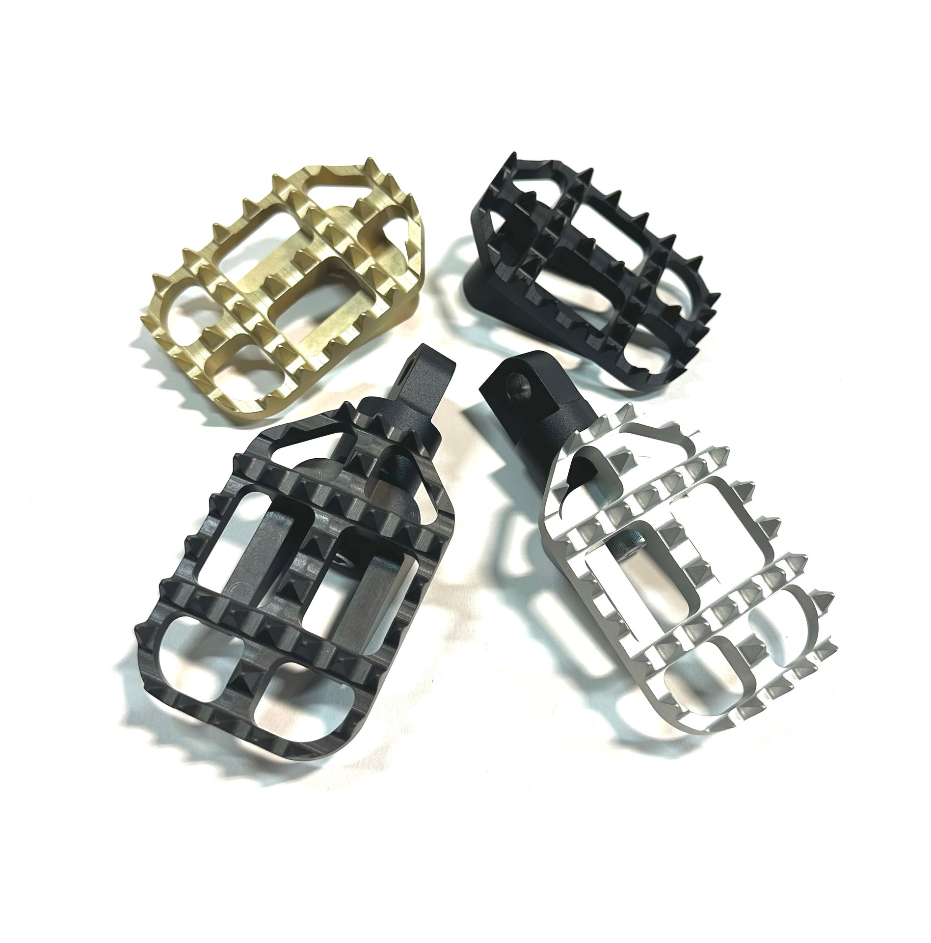 Grabber MX Foot Pegs for Harley Dyna, Sportster, FXR & More