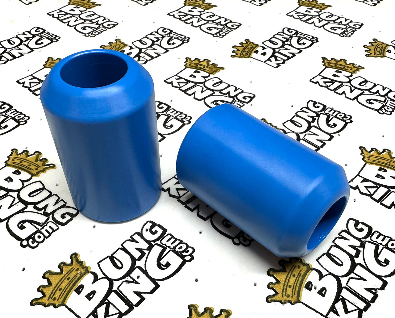 Blue Delrin Slider Ends | Bung King Crashbar & Highway Peg Replacement