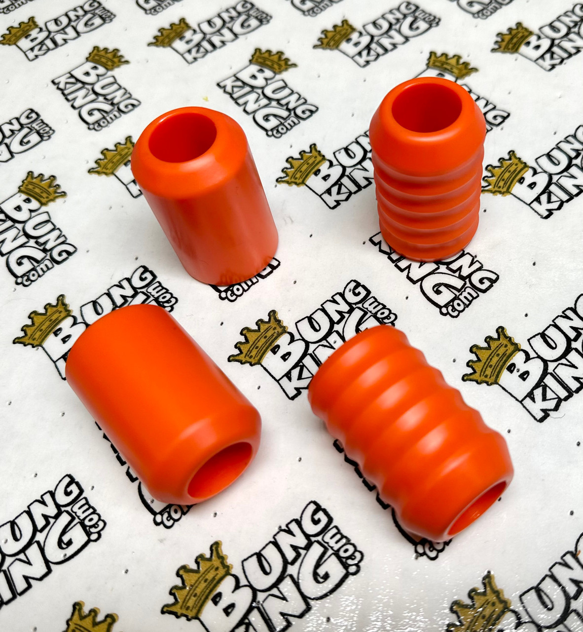 Orange Delrin Slider Ends | Bung King Crashbar & Highway Peg