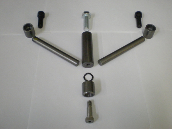 Jockey Shift Motor Mount Kit components for Harley-Davidson