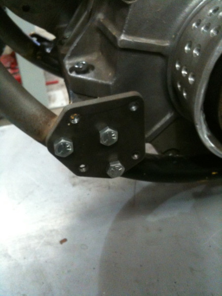 Bung King kickstand mount adapter for Softail and rigid frames