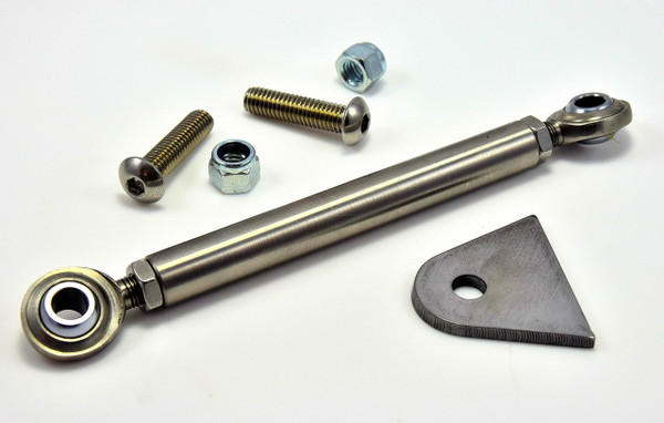Stainless brake stay kit with weld-on tab and hardware Stainless brake stay kit with weld-on tab and hardware
