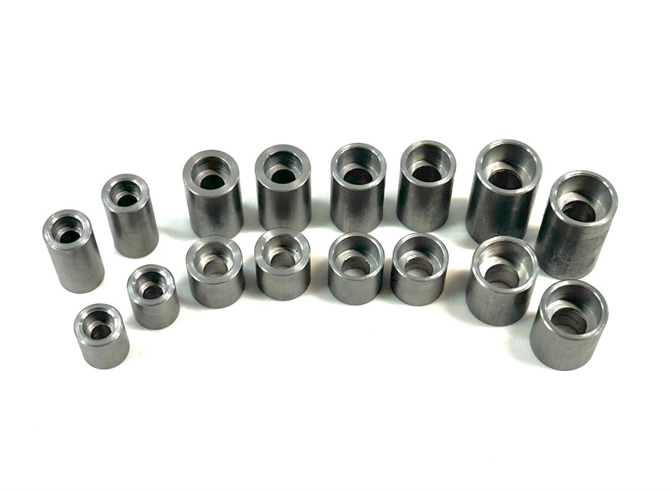 16 Piece Counterbored weld-in bung assortment kit – mild steel fabrication bungs for socket head cap screws - made in the USA