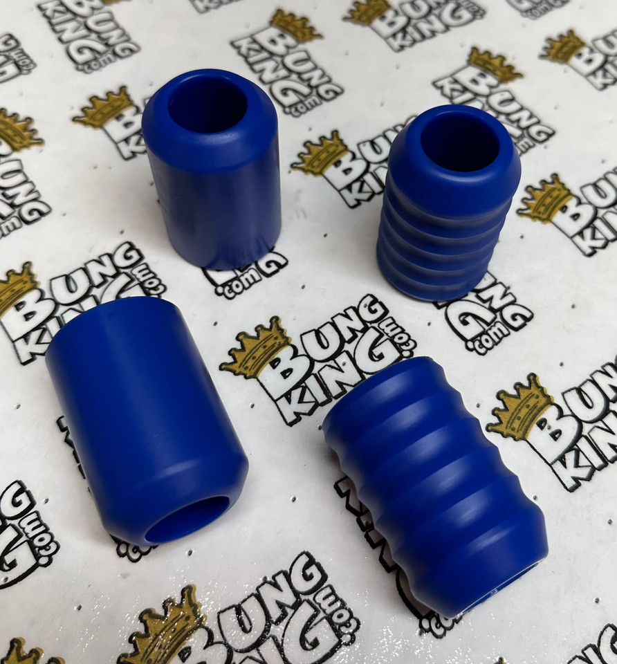 Royal Blue Delrin Slider Ends for Highway Peg  Crash Bars and Engine Guards Royal Blue Delrin Slider Ends for Highway Peg  Crash Bars and Engine Guards