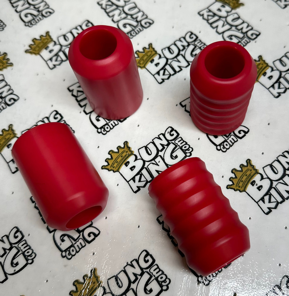 Bung King Red Delrin Replacement Slider Ends – Smooth or Textured Finish
