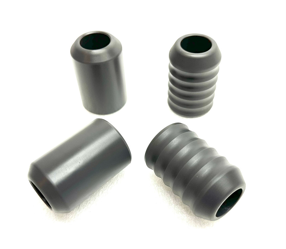 Grey Delrin Slider Ends for Highway Peg & Crashbars Grey Delrin Slider Ends for Highway Peg & Crashbars