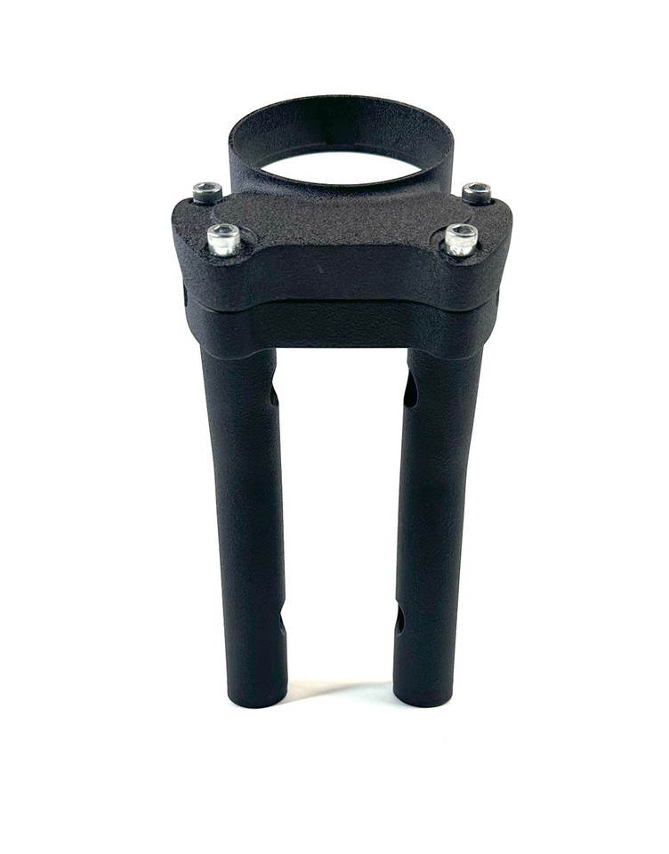 Bung King risers for FXLRST / FXLRS – shown with OEM gauge bracket compatibility