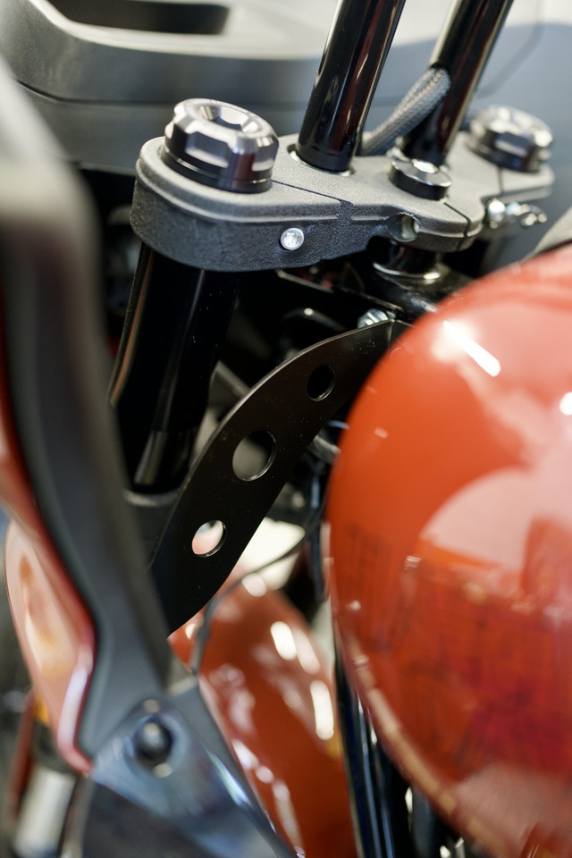 Bung King Fairing Support Kit Mounted on 2024 Harley Low Rider ST