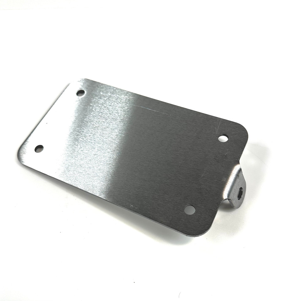 motorcycle universal license plate backing plate weld on backer with universal light mount