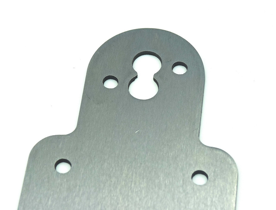 Vertical mount plate bracket for vintage motorcycle build