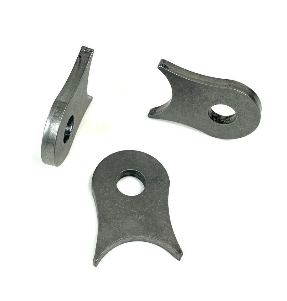 Weld-on coped mounting tab 3/16" thick mild steel CNC cut