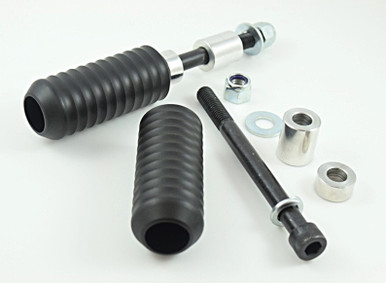 Delrin Frame Sliders for Harley Dyna, FXR & Sportster