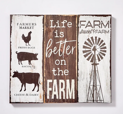 Farm Life 3 Board Sign