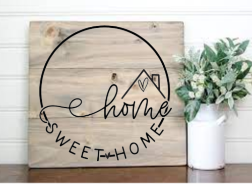 Home Sweet Home 12x12 Sign