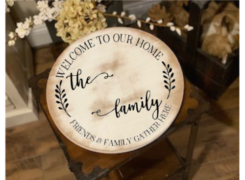 Family and Friends Gather 18" Lazy Susan