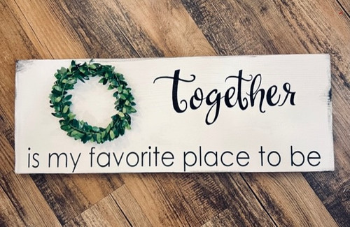 Together Wreath Sign