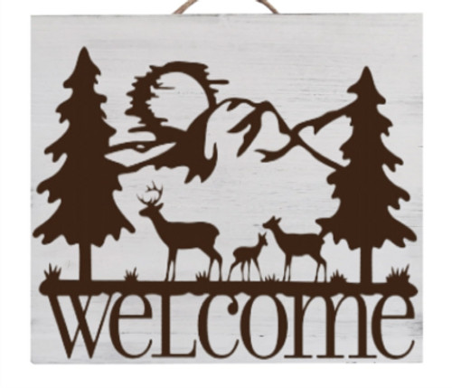 Welcome Deer Scene 16x16