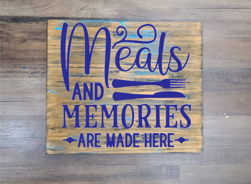 Meals and Memories Sign